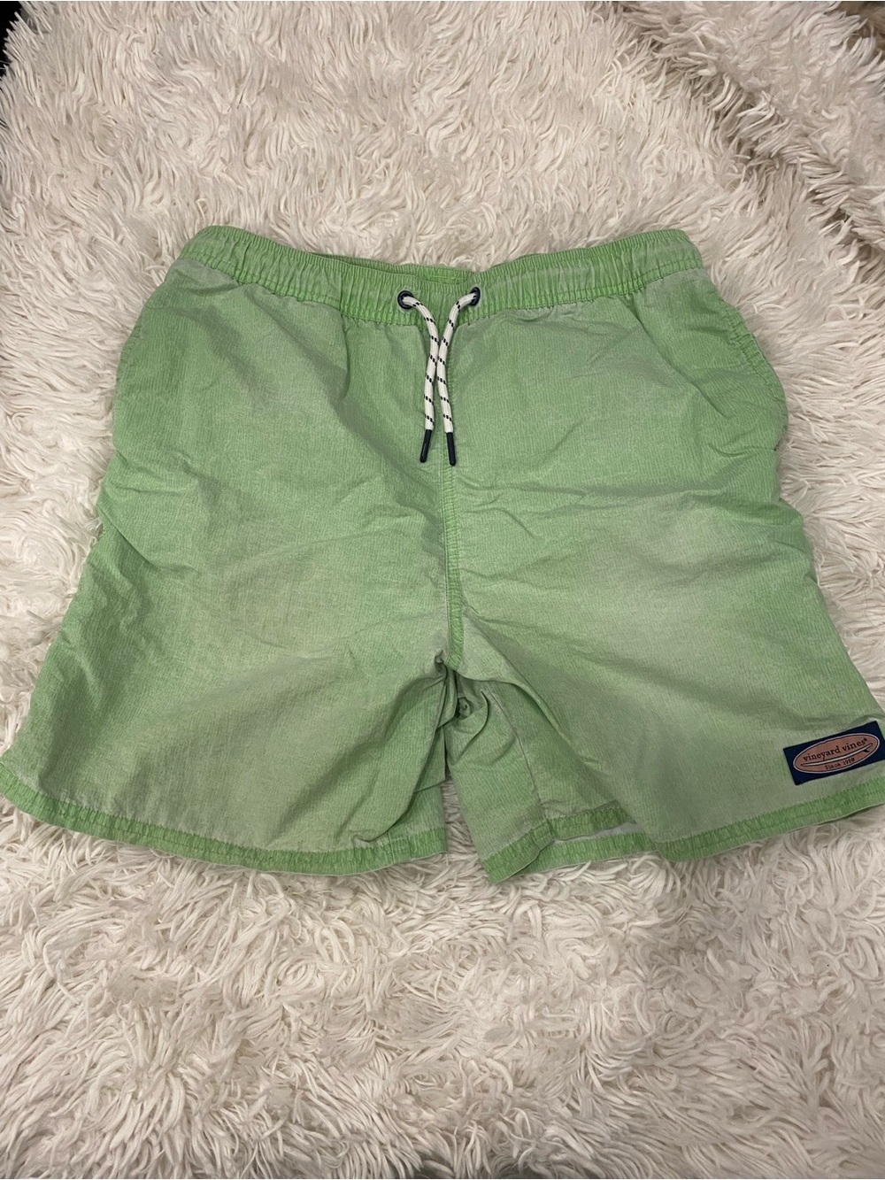 Vineyard Vines Boys Lime Green Swim Trunks XL